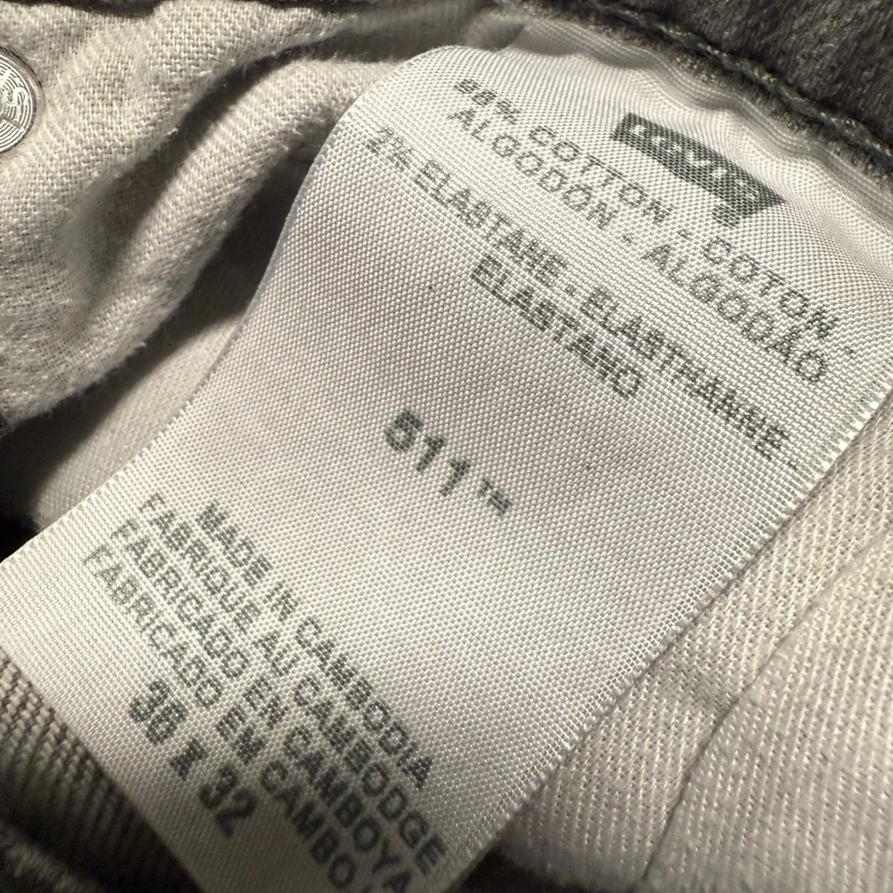 Vintage y2k Gray Levi's 511 Jeans